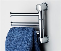 Держатель полотенец 3-е рога, короткие Wasserkraft K-1053 - фото 62816