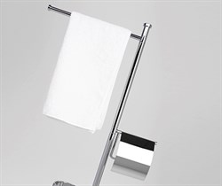 Напольная стойка, прямоугольник (2 держателя туалетной бумаги: с крышкой и без крышки, ерш подвесно Wasserkraft K-1248 - фото 62869