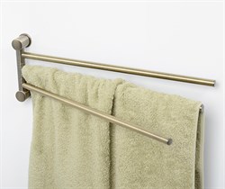 Держатель полотенец 3-е рога, "светлая бронза" Wasserkraft K-1533 - фото 63109