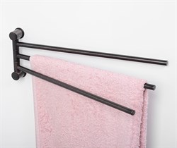 Держатель полотенец 3-е рога, "темная бронза" Wasserkraft K-1633 - фото 63147