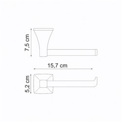 Держатель туалетной бумаги без крышки Wasserkraft Wern K-2596 - фото 63173