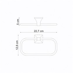 Держатель полотенец кольцо Wasserkraft Wern K-2560 - фото 63233