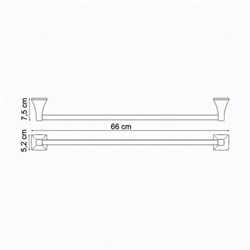 Держатель полотенец, штанга Wasserkraft Wern K-2530 - фото 63257