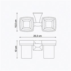 Подстаканник двойной Wasserkraft Wern K-2528D - фото 63269