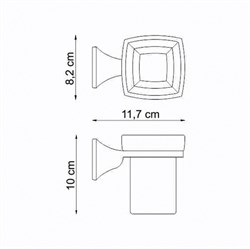 Подстаканник одинарный Wasserkraft Wern K-2528 - фото 63275