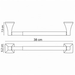 Держатель бумажных полотенец 32cm Wasserkraft Wern K-2522D - фото 63313