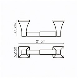 Держатель туалетной бумаги Wasserkraft Wern K-2522 - фото 63317