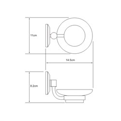 Мыльница стеклянная Wasserkraft Rhein K-6229 - фото 63427