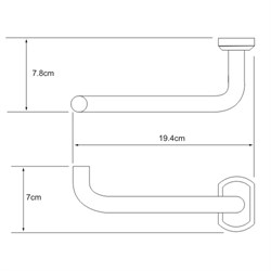 Держатель туалетной бумаги, без крышки Wasserkraft Oder K-3096 - фото 63505
