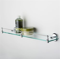 Полка стеклянная с бортиком Wasserkraft Oder K-3044 - фото 63541