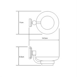 Мыльница стекло Wasserkraft Oder K-3029 - фото 63553