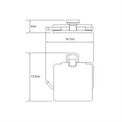Держатель туалетной бумаги с крышкой Wasserkraft Oder K-3025 - фото 63568