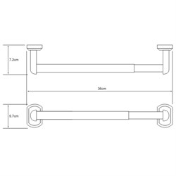 Держатель бумажных полотенец 32cm Wasserkraft Oder K-3022D - фото 63580