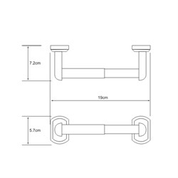 Держатель туалетной бумаги Wasserkraft Oder K-3022 - фото 63583