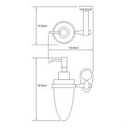 Дозатор жидкого мыла Wasserkraft Main K-9299 - фото 63586