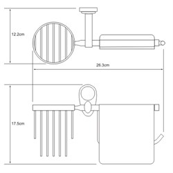 Держатель туалетной бумаги и освежителя Wasserkraft Main K-9259 - фото 63607