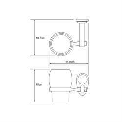 Подстаканник одинарный Wasserkraft Main K-9228 - фото 63625