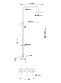 Душевая стойка Wasserkraft A12202 - фото 63823
