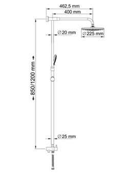 Душевая стойка Wasserkraft A066 - фото 63979