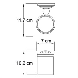 Подстаканник одинарный Wasserkraft Isar K-7328 - фото 64127