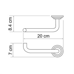 Держатель туалетной бумаги Wasserkraft Isar K-7396 - фото 64146