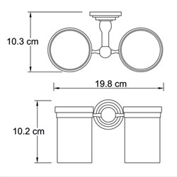 Подстаканник двойной Wasserkraft Isar K-7328D - фото 64151