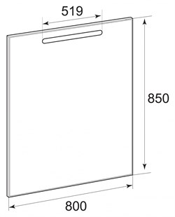 Зеркало Roca Gap 80 с подсветкой - фото 64189