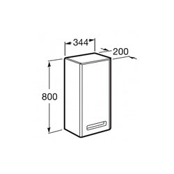 Шкаф-полуколонна Roca GAP бежевый левый ZRU9302695 - фото 64543