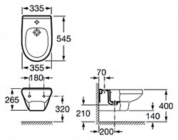 Биде подвесное Roca Victoria Laura 35530500S - фото 64562