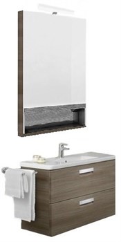 Зеркальный шкаф Roca GAP 70 тиковое дерево ZRU9302845 - фото 64605