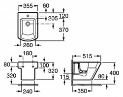Биде подвесное Roca Hall 357625000 с крышкой - фото 64656