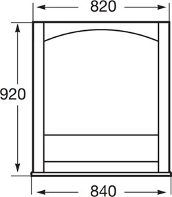 Зеркало Roca America 85 орех - фото 64732