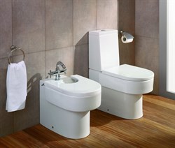 Биде напольное Roca Happening 357564000 с крышкой - фото 64753