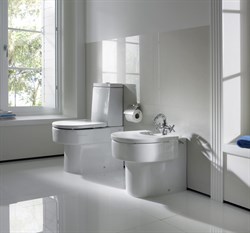 Биде напольное Roca Happening 357564000 с крышкой - фото 64754