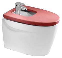 Биде напольное Roca Khroma 357657000 с крышкой - фото 64763