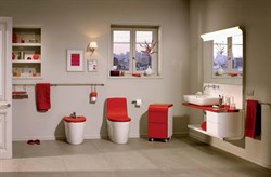 Биде напольное Roca Khroma 357657000 с крышкой - фото 64766