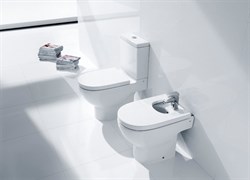 Биде напольное Roca Meridian 357244000 с крышкой - фото 64787