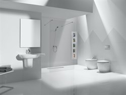 Биде напольное Roca Meridian Compact 357247000 с крышкой - фото 64800