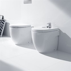 Биде напольное Roca Meridian Compact 357247000 с крышкой - фото 64801