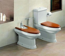 Биде напольное Roca America 357490000 с крышкой - фото 64824