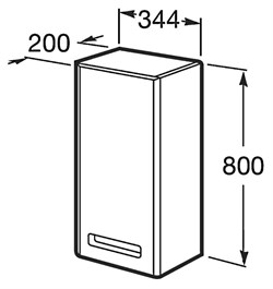 Шкаф Roca Gap фиолетовый L - фото 65091