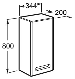 Шкаф Roca Gap белый R - фото 65100
