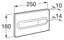 Кнопка смыва Roca PRO In-Wall PL1 белая - фото 65135