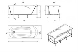 Акриловая ванна Roca UNO 170х75 - фото 65521
