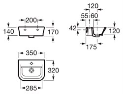 Рукомойник Roca Gap 327479000 35 см - фото 65647