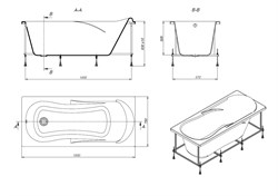Акриловая ванна Roca UNO 160х75 - фото 65932