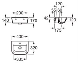 Рукомойник Roca Gap 327478000 40 см - фото 65956