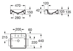 Рукомойник Roca Diverta 327111000 47 см - фото 66259
