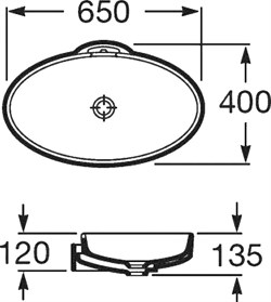 Раковина Roca Urbi 327229000 65 см - фото 66378