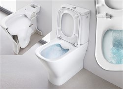 Унитаз-компакт Roca Gap безободковый 34273700H - фото 66585